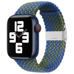 Nylon Braid One Buckle Replacement Watchband For Apple Watch Series, 7 41mm / 6&SE&5&4 40mm / 3&2&1 38mm