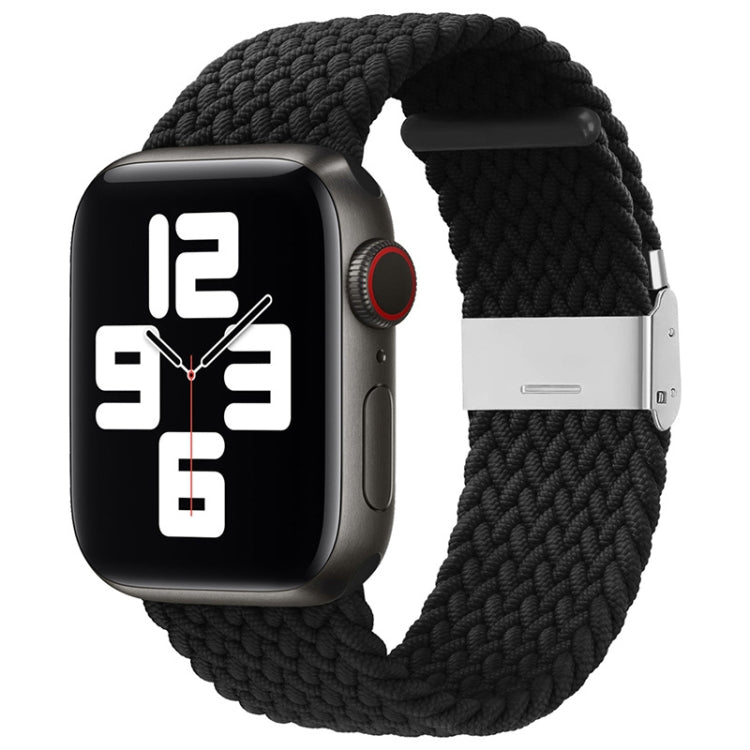 Nylon Braid One Buckle Replacement Watchband For Apple Watch Series, 7 45mm / 6&SE&5&4 44mm / 3&2&1 42mm