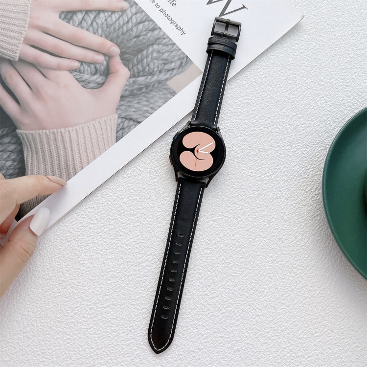 Lederarmband zum Nähen, für Samsung Galaxy Watch4 40 mm / 44 mm