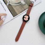 Sewing Leather Strap Watchband, For Samsung Galaxy Watch4 40mm / 44mm
