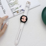 Sewing Leather Strap Watchband, For Samsung Galaxy Watch4 40mm / 44mm