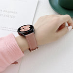 Sewing Leather Strap Watchband, For Samsung Galaxy Watch4 40mm / 44mm