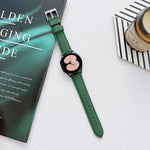 Uhrenarmband aus Leder mit Litschi-Textur, für Samsung Galaxy Watch4 40 mm / 44 mm