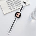 Two-color Silicone Strap Watchband, For Samsung Galaxy Watch4 40mm / 44mm