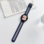 Two-color Silicone Strap Watchband, For Samsung Galaxy Watch4 40mm / 44mm