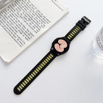 Two-color Silicone Strap Watchband, For Samsung Galaxy Watch4 40mm / 44mm