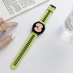 Two-color Silicone Strap Watchband, For Samsung Galaxy Watch4 40mm / 44mm