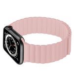 Silicone Magnetic Integrated Short Strap Watchband For Apple Watch Series, 7 41mm / 6&SE&5&4 40mm / 3&2&1 38mm, 7 45mm / 6&SE&5&4 44mm / 3&2&1 42mm