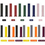 Silicone Magnetic Integrated Short Strap Watchband For Apple Watch Series, 7 41mm / 6&SE&5&4 40mm / 3&2&1 38mm, 7 45mm / 6&SE&5&4 44mm / 3&2&1 42mm