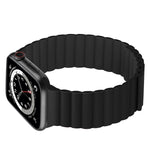 Silicone Magnetic Integrated Long Strap Watchband For Apple Watch Series, 7 41mm / 6&SE&5&4 40mm / 3&2&1 38mm, 7 45mm / 6&SE&5&4 44mm / 3&2&1 42mm