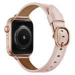 14mm Leather Strap Watchband For Apple Watch Series, 7 41mm / 6&SE&5&4 40mm / 3&2&1 38mm, 7 45mm / 6&SE&5&4 44mm / 3&2&1 42mm