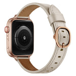 14mm Leather Strap Watchband For Apple Watch Series, 7 41mm / 6&SE&5&4 40mm / 3&2&1 38mm, 7 45mm / 6&SE&5&4 44mm / 3&2&1 42mm