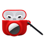 2 in 1 Shockproof Full Coverage Silicone Protective Case For AirPods 3 / AirTag 2nd Gen / AirTag 1st Gen, For AirPods 3 / AirTag