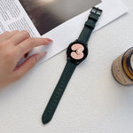 Crazy Horse Texture Frosted Leather Strap Watchband, 20mm, 22mm