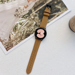 Crazy Horse Texture Frosted Leather Strap Watchband, 20mm, 22mm