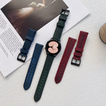 Crazy Horse Texture Frosted Leather Strap Watchband, 20mm, 22mm