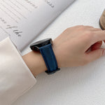 Crazy Horse Texture Frosted Leather Strap Watchband, 20mm, 22mm