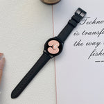 Crazy Horse Texture Frosted Leather Strap Watchband, 20mm, 22mm