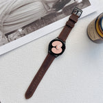 Crazy Horse Texture Frosted Leather Strap Watchband, 20mm, 22mm