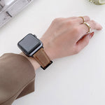 Crazy Horse Texture Matte Replacement Watchband For Apple Watch Series, 7 45mm / 6&SE&5&4 44mm / 3&2&1 42mm, 7 41mm / 6&SE&5&4 40mm / 3&2&1 38mm