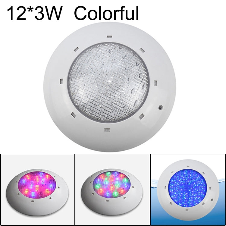 ABS Plastic Swimming Pool  Wall Lamp Underwater Light, 6W, 9W, 12W, 18W, 24W, 12x3W, 18x3W