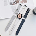 Double-sided Leather Strap Watchband, For Samsung Galaxy Watch4 40mm / 44mm