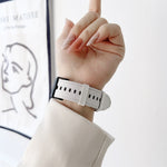 Double-sided Leather Strap Watchband, For Samsung Galaxy Watch4 40mm / 44mm