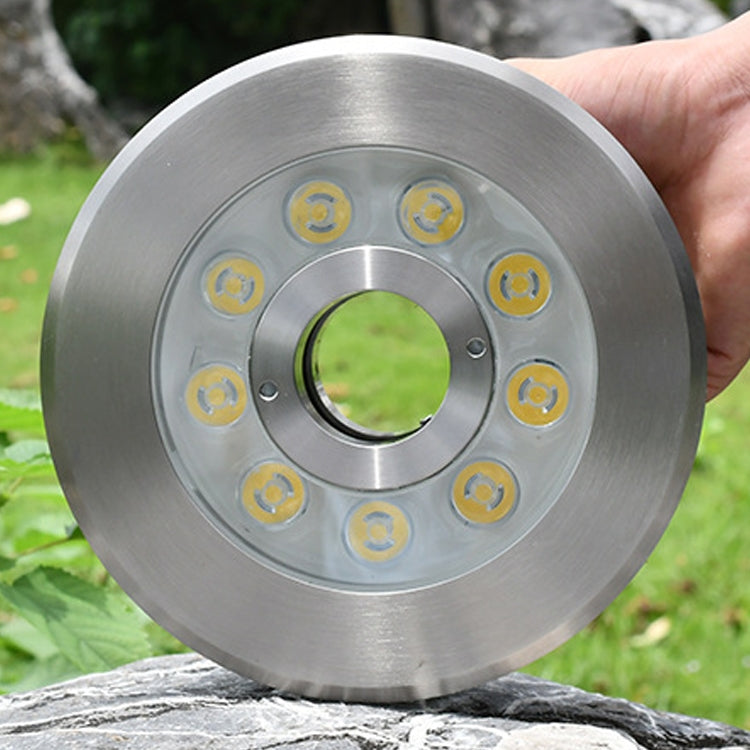 Landscape Colorful Color Changing Ring LED Stainless Steel Underwater Fountain Light, 9W, 12W, 24W