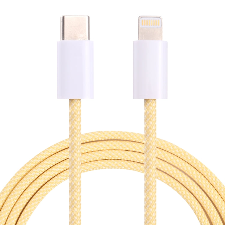 كابل بيانات PD USB-C / Type-C إلى 8 دبابيس، طول الكابل: 1 متر، 12 واط، 20 واط