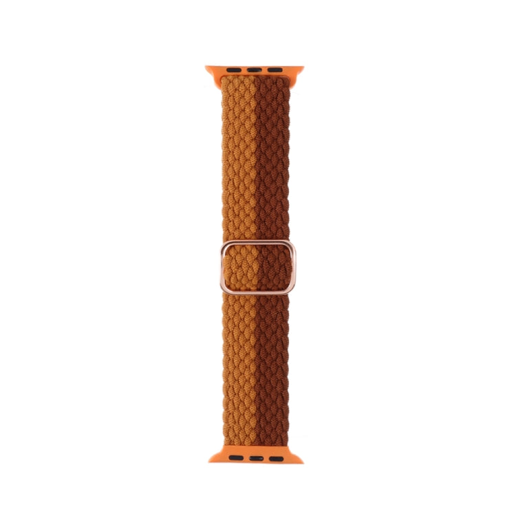 Adjustable Striped Woven Nylon Strap Watchband For Apple Watch Series, 7 41mm / 6&SE&5&4 40mm / 3&2&1 38mm, 7 45mm / 6&SE&5&4 44mm / 3&2&1 42mm