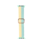 Adjustable Striped Woven Nylon Strap Watchband For Apple Watch Series, 7 41mm / 6&SE&5&4 40mm / 3&2&1 38mm, 7 45mm / 6&SE&5&4 44mm / 3&2&1 42mm