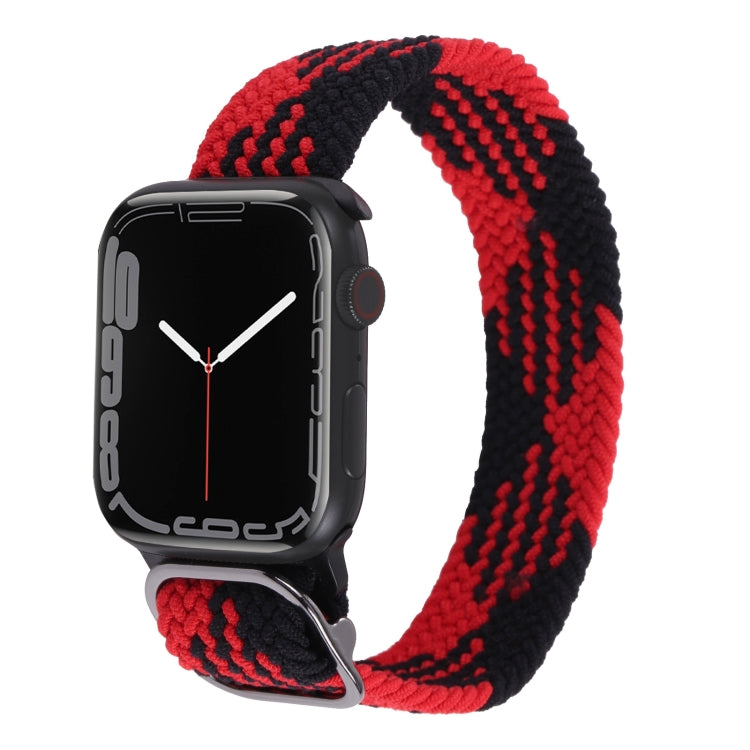 Nylon Braid Strap Watchband For Apple Watch Series, 7 45mm / 6&SE&5&4 44mm / 3&2&1 42mm