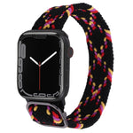 Nylon Braid Strap Watchband For Apple Watch Series, 7 45mm / 6&SE&5&4 44mm / 3&2&1 42mm