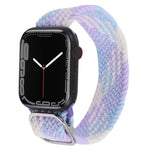 Nylon Braid Strap Watchband For Apple Watch Series, 7 45mm / 6&SE&5&4 44mm / 3&2&1 42mm