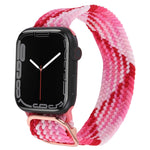 Nylon Braid Strap Watchband For Apple Watch Series, 7 45mm / 6&SE&5&4 44mm / 3&2&1 42mm