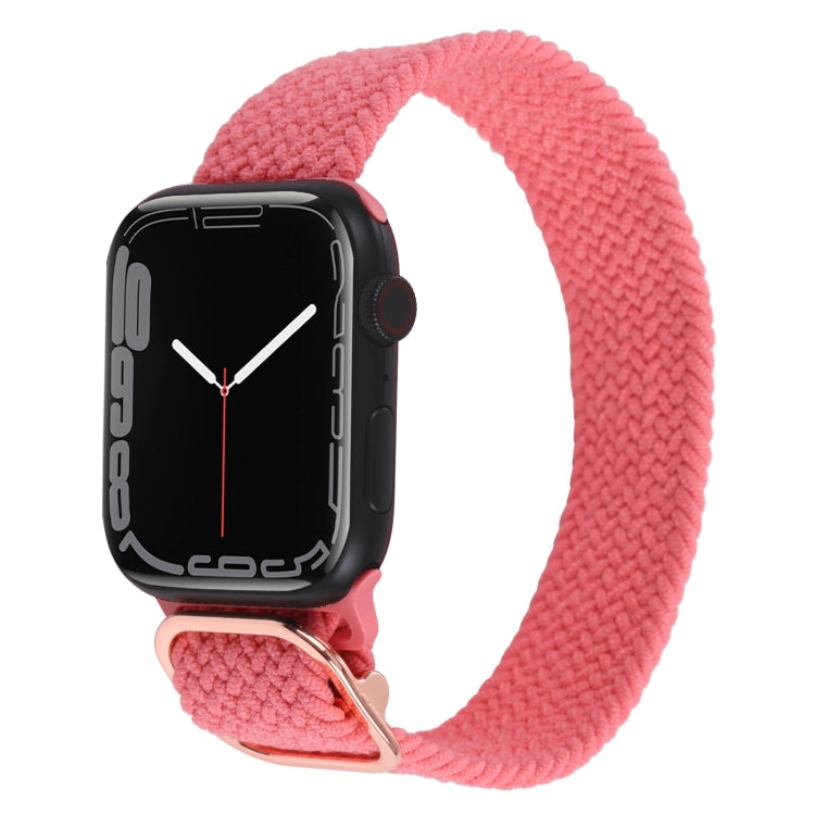 Nylon Braid Strap Watchband For Apple Watch Series, 7 45mm / 6&SE&5&4 44mm / 3&2&1 42mm