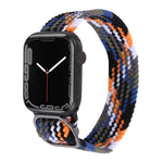 Nylon Braid Strap Watchband For Apple Watch Series, 7 45mm / 6&SE&5&4 44mm / 3&2&1 42mm