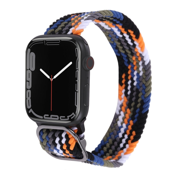 Nylon Braid Strap Watchband For Apple Watch Series, 7 45mm / 6&SE&5&4 44mm / 3&2&1 42mm