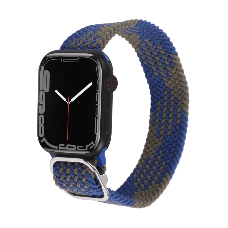 Nylon Braid Strap Watchband For Apple Watch Series, 7 45mm / 6&SE&5&4 44mm / 3&2&1 42mm