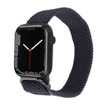Nylon Braid Strap Watchband For Apple Watch Series, 7 45mm / 6&SE&5&4 44mm / 3&2&1 42mm