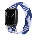 Nylon Braid Strap Watchband For Apple Watch Series, 7 45mm / 6&SE&5&4 44mm / 3&2&1 42mm