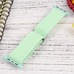 Nylon Braid Strap Watchband For Apple Watch Series, 7 45mm / 6&SE&5&4 44mm / 3&2&1 42mm