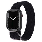 Nylon Braid Strap Watchband For Apple Watch Series, 7 45mm / 6&SE&5&4 44mm / 3&2&1 42mm