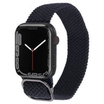 Nylon Braid Strap Watchband For Apple Watch Series, 7 45mm / 6&SE&5&4 44mm / 3&2&1 42mm