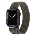 Nylon Braid Strap Watchband For Apple Watch Series, 7 45mm / 6&SE&5&4 44mm / 3&2&1 42mm