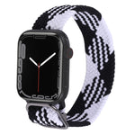 Nylon Braid Strap Watchband For Apple Watch Series, 7 45mm / 6&SE&5&4 44mm / 3&2&1 42mm