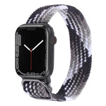Nylon Braid Strap Watchband For Apple Watch Series, 7 45mm / 6&SE&5&4 44mm / 3&2&1 42mm
