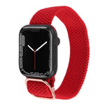 Nylon Braid Strap Watchband For Apple Watch Series, 7 45mm / 6&SE&5&4 44mm / 3&2&1 42mm