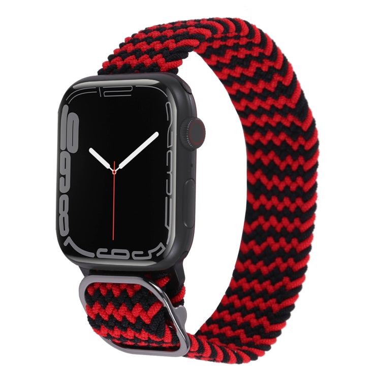 Nylon Braid Strap Watchband For Apple Watch Series, 7 45mm / 6&SE&5&4 44mm / 3&2&1 42mm