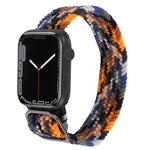 Nylon Braid Strap Watchband For Apple Watch Series, 7 45mm / 6&SE&5&4 44mm / 3&2&1 42mm